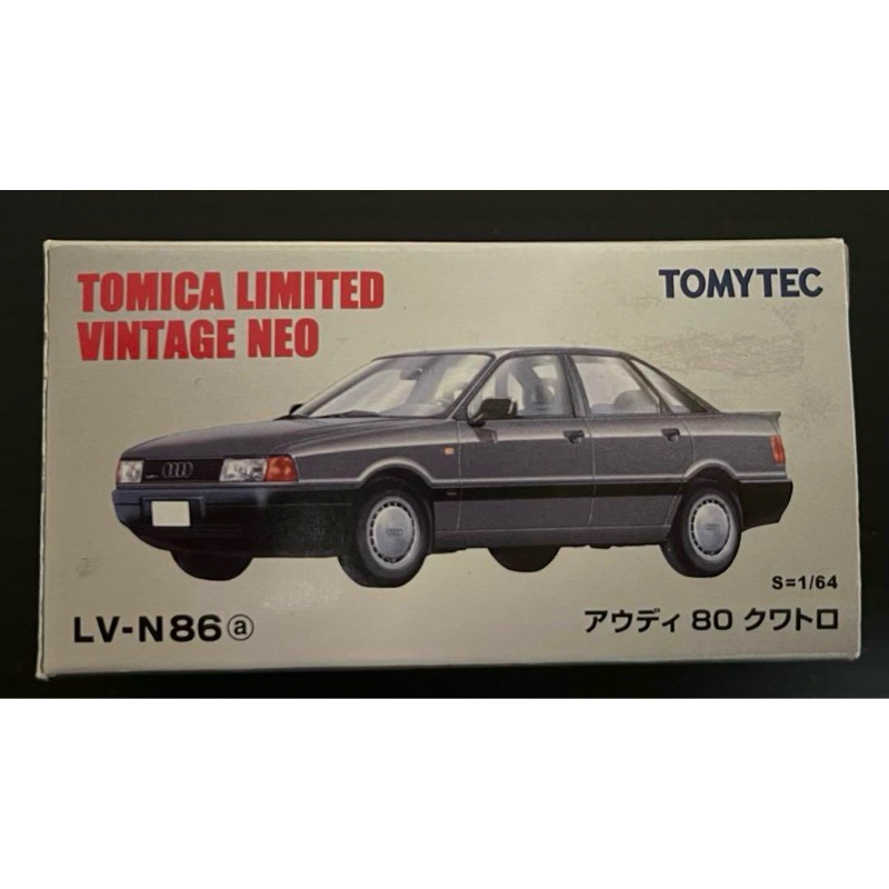 TOMY TOMICA TOMYTEC TLV LV-N86a N86a奧迪 AUDI 80 QUATTRO 86a