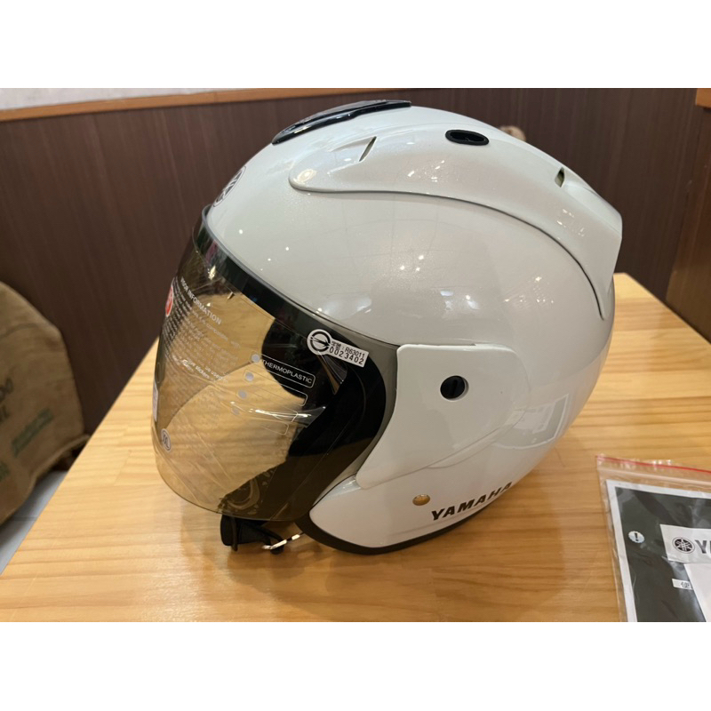 全新【YAMAHA】原廠安全帽-珍珠白XXL加強型安全帽