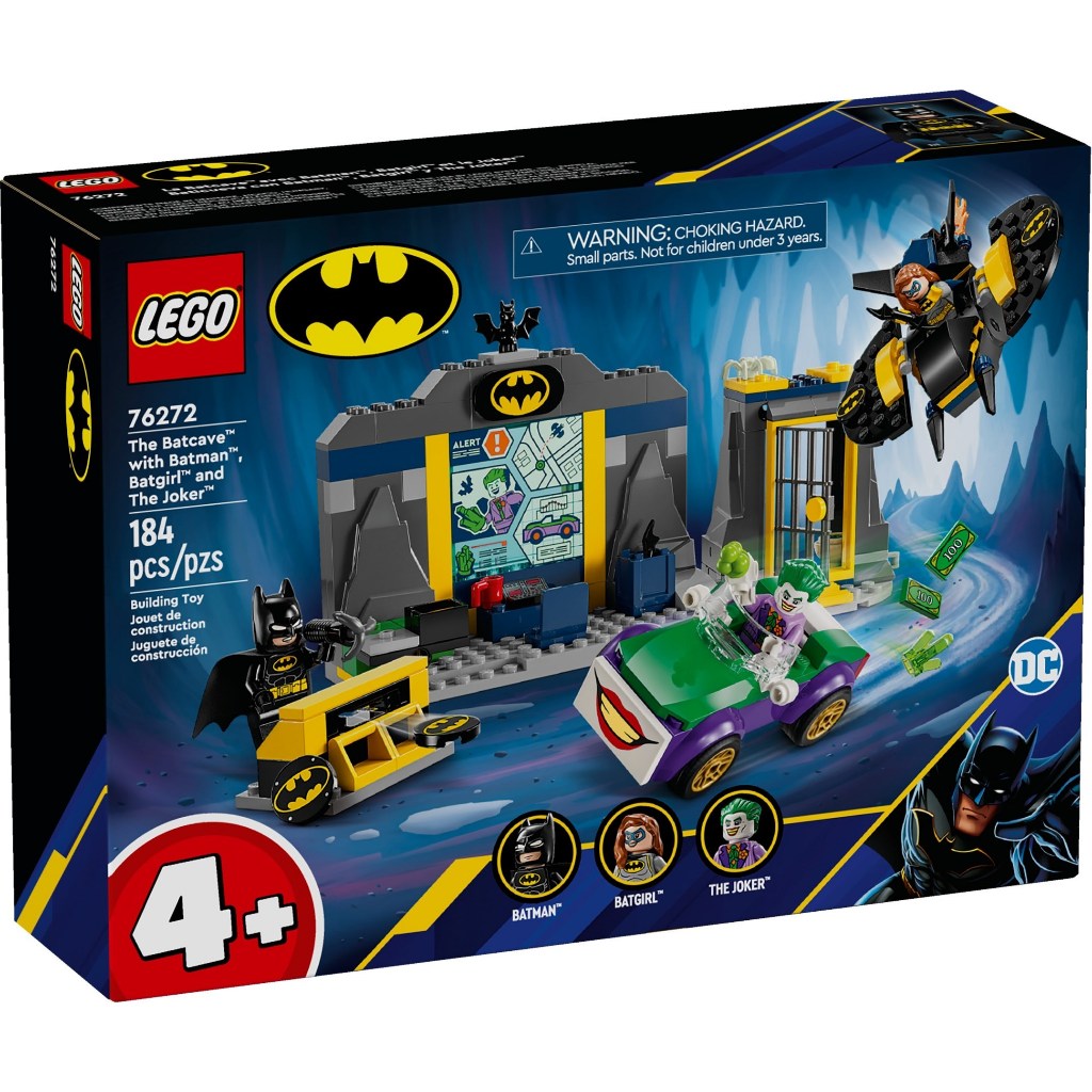 [大王機器人] 樂高 LEGO 76272 超級英雄 蝙蝠俠﹑蝙蝠女及小丑的蝙蝠洞對決 4+