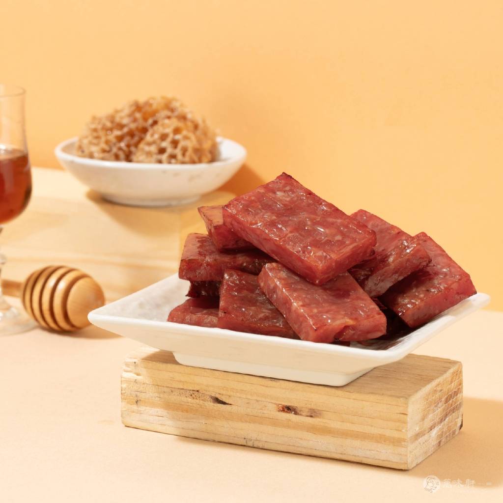 【萬味軒肉乾】獨立真空包裝系列－【蜜汁厚片豬肉乾 160g】－伴手禮送禮台中名產團購辦公室小資族美食肉乾名店推薦