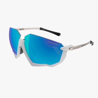 SCICON AEROJET TITANIUM 運動眼鏡 亮白鏡框/鏡面藍片