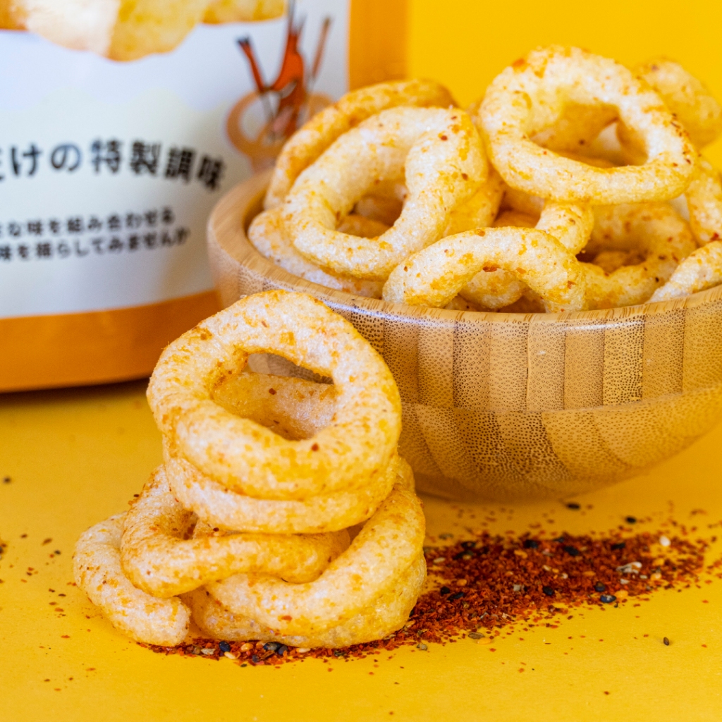 【海濤客】麻辣大鮪蝦呼拉圈(70g/包)｜蝦餅/蝦圈圈/零食/下午茶點心/伴手禮/烏鬼洞6號/小琉球名產