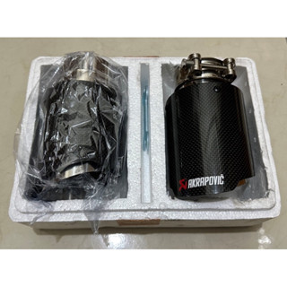 現貨-尾飾管/斜邊排氣管改裝汽車專用通用型尾飾管.carbon鏡面亮光 #蠍子入60出89mm 一組2支販售 / 不拆賣