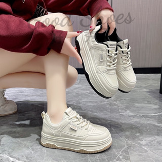 顯瘦復古款❤菱格質感厚底小白鞋【臺灣現貨快速出貨】超纖模擬皮感 小白鞋 休閒鞋 平底鞋 厚底鞋 增高鞋 懶人鞋 學生鞋