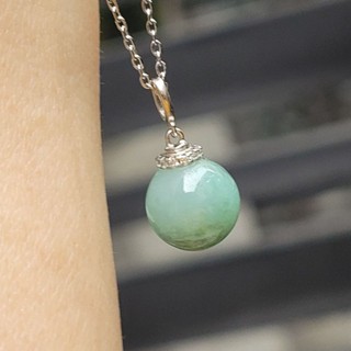 嗨，寶貝銀飾珠寶* 緬甸玉A貨 翡翠飾品☆925純銀 保證A貨 放光 冰種 飄花翡翠吊墜 墜子9
