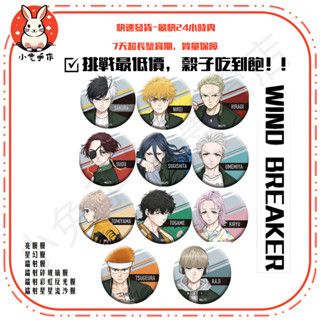 【限時特惠】防風少年 防風鈴 徽章 吧唧 穀子 Wind Breaker 防風鈴週邊徽章桜遙榆井秋彥蘇枋隼飛吧唧胸章胸針