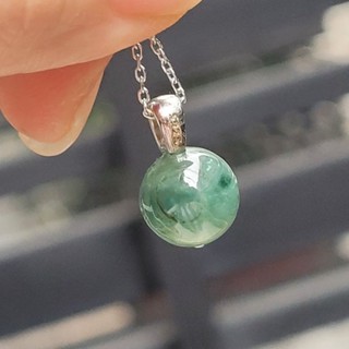 嗨，寶貝銀飾珠寶* 緬甸玉A貨 翡翠飾品☆925純銀 保證A貨 放光 冰種 飄花翡翠吊墜 墜子3