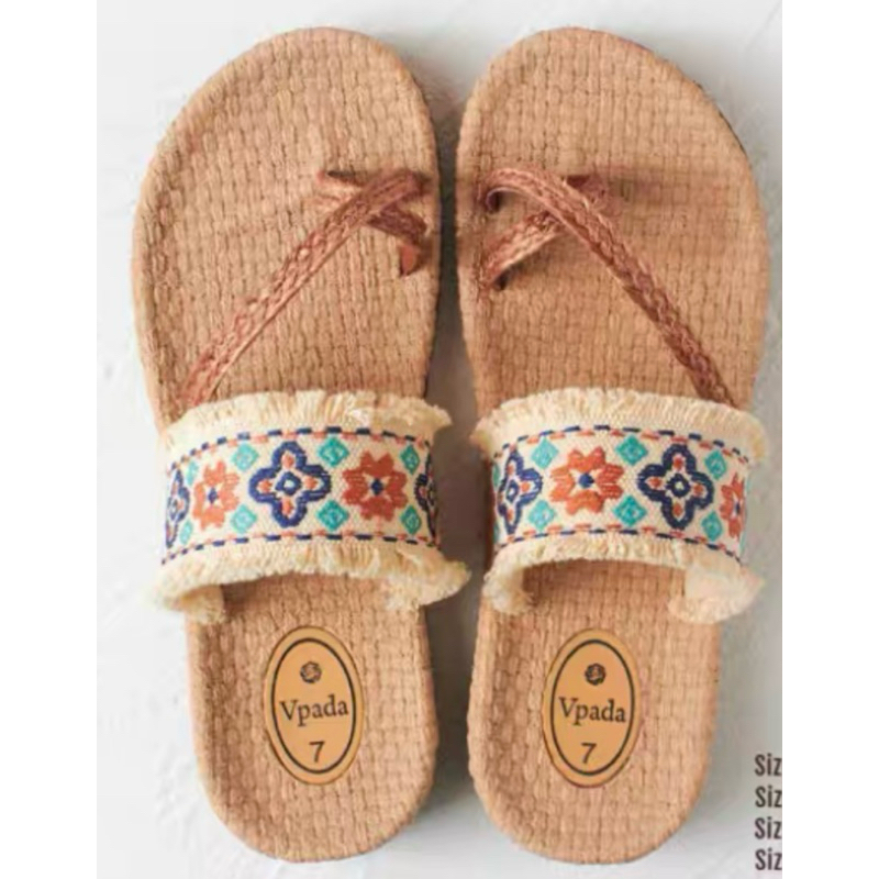 泰國手工涼鞋VPADA正妹圖騰波希米亞民族風/夏天必備/海灘陽光比基尼