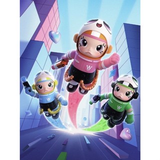 泡泡瑪特POP MART 400% MEGA SPACE MOLLY 飛天小女警 泡泡、花花、毛毛 玩具 公仔 限量