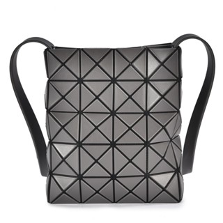 ISSEY MIYAKE三宅一生BAO BAO仿皮霧面4x5斜揹包(炭灰)390128-14｜GoBrand購名牌