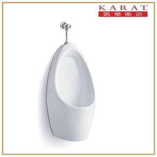 《金來買生活館》美國品牌 KARAT 凱樂衛浴 K-3658ZUP / SH-02 指壓沖水器 掛式便鬥 小便斗