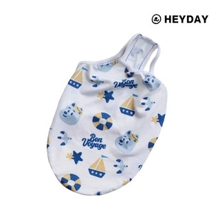 HEYDAY Bon Voyage 毛孩涼感衣 白色印花 海軍藍 寵物服飾配件 寵物服飾 機能涼感布料 高彈性