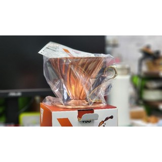 HARIO VDP-02CP V60 日本製 銅製 咖啡 濾杯 手沖 銅 濾器 1-4人錐形濾杯 臺灣現貨