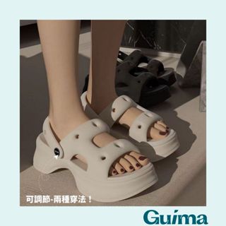 EVA超厚底氣墊【Guima｜現貨】洞洞涼鞋 厚底涼鞋拖鞋 洞洞拖鞋 厚底洞洞鞋 拖鞋洞洞鞋 踩屎感洞洞鞋 踩屎感涼鞋