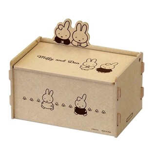 📣現貨 日本製 miffy 簡單組立置物盒 米飛兔 米菲兔 易組裝木製收納盒 桌上收納 小物收納 交換禮物