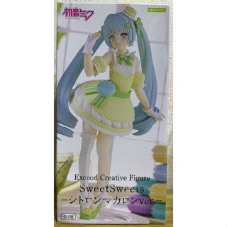 FGS> 正版 日版 FuRyu 初音未來 初音 MIKU Sweet Sweets 甜點 檸檬馬卡龍 美女 公仔