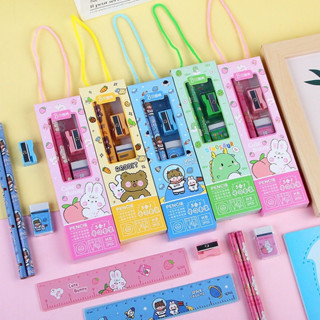 現貨 文具套裝組 卡通文具 文具禮盒 五件套 開學禮物 國小 幼稚園分享禮 學習用品 小朋友奬勵 生日禮物