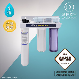【澄軒飲水】四道式【營業用】奈米銀淨水器~採用原裝進口3M 9812 ELX/ 9812ELXS【贈前2道一年份】