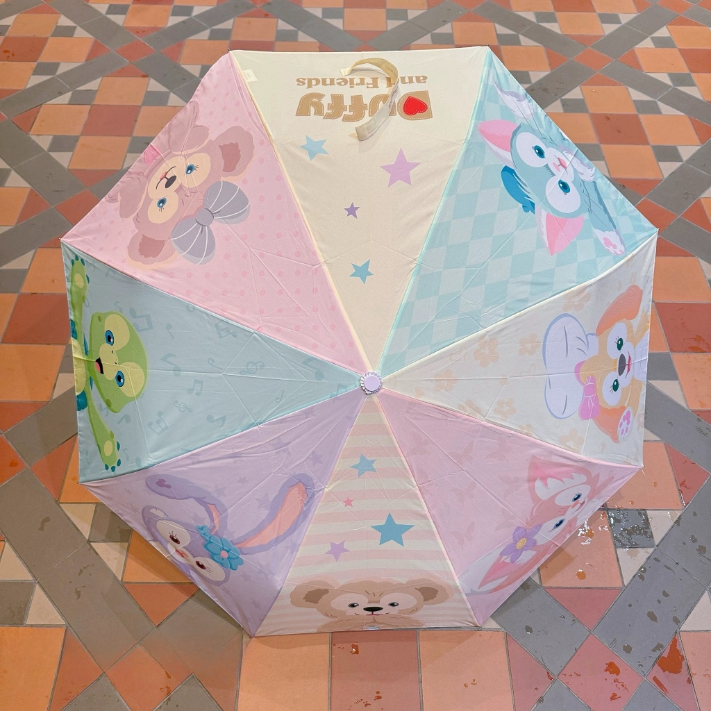 全新限量香港迪士尼乘渣打銀行Duffy and friends 雨傘 Hong Kong Disney X Standard Chartered  Bank Duffy and Friends umbrella