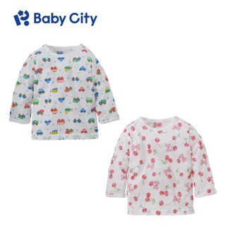 【Baby City 娃娃城】美棉長袖上衣（汽車／櫻桃）