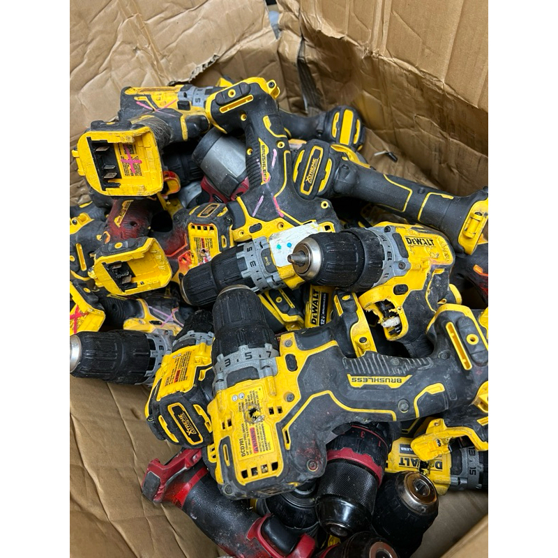DEWALT 二手得偉 12V無刷故障電鑽 （故障單主機）有電鑽，起子，丑力起子，隨機出貨不挑款