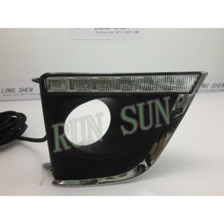 ●○RUN SUN 車燈,車材○● 全新 豐田 2014 15 16 ALTIS 11代一字形LED 日行燈 優惠一對