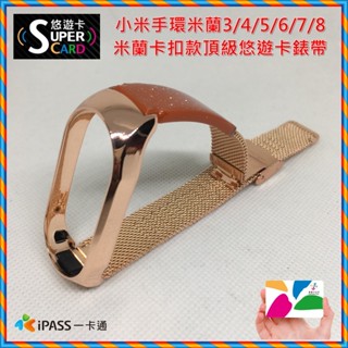 🆕免運費~Xiaomi 小米手環 7 超級悠遊卡錶帶-不鏽鋼卡扣款米蘭頂級錶帶(悠遊卡錶帶)