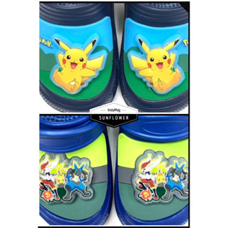 ⚡️皮卡丘Pokémon寶可夢電燈布希鞋⚡️護趾拖鞋涼鞋/洞洞鞋塑膠鞋雨鞋/止滑耐磨底/臺灣製造安全無毒/正版公司貨⚡️