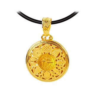[金寶珍銀樓]八寶福圓墜-黃金墜子
