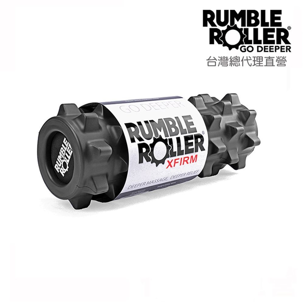 【Rumble Roller】 狼牙棒 深層按摩滾筒 強化版 短版 33cm 贈背帶 【免運】代理商直營