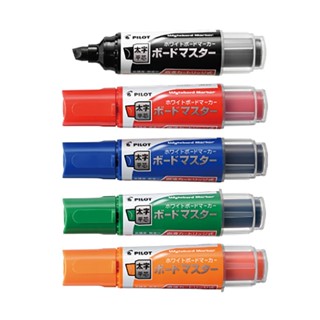 Pilot百樂 可換卡水白板筆-粗字平芯 WMBM-18BMC 白板筆 無臭味 065【久大文具】0102