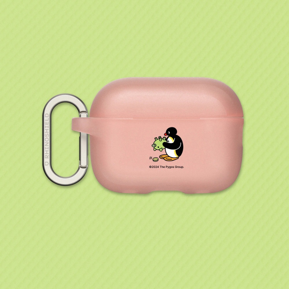 犀牛盾 適用Airpods 4/3/2/1/Pro/Pro 2防摔保護殼∣Pingu企鵝家族/Pingu - 月底了嗎？