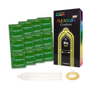 樂趣 衛生套 保險套 大尺碼 56mm - PLEASURE 樂趣 加大 12入