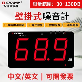 【統編發票】分貝計 分貝儀 噪音計 分貝機 噪音儀 分貝器 音量計 壁掛噪音儀 酒吧噪音計學校醫院噪音測試儀