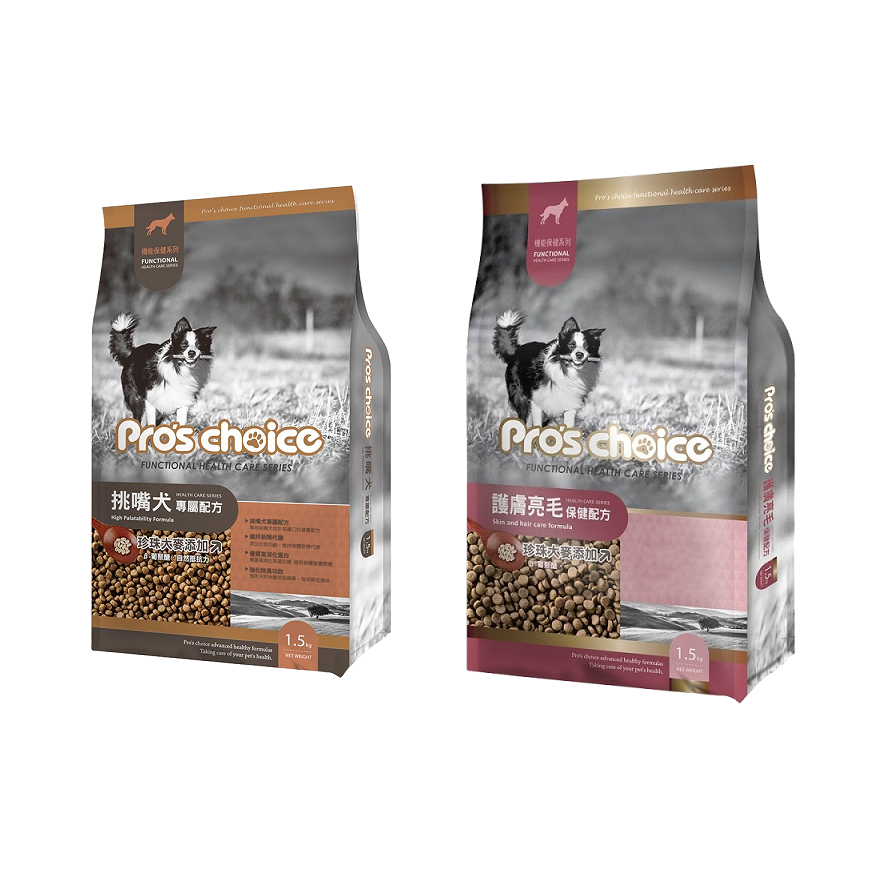 博士巧思 機能保健系列 狗飼料 挑嘴犬(小顆粒)/護膚亮毛(全齡) 新包裝