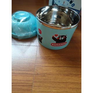 全新熊本熊304不鏽鋼時尚餐碗便當盒KUMAMON