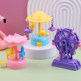 掌上遊樂園 旋轉木馬 摩天輪 懷舊童玩 桌面擺飾 學生獎品 兒童玩具 贈品禮品 A6414