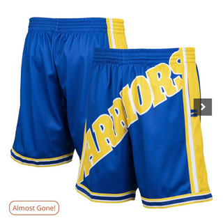 Mitchell & Ness M&N 金州勇士 Big Face 短褲 warriors