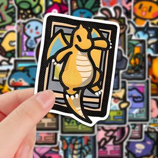 寶可夢_貼紙49張 Stickers 貼紙包 行李箱貼紙 冰箱貼紙 可愛 神奇寶貝 皮卡丘 防水PVC