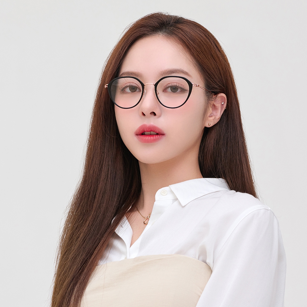 メガネ CARIN Olson P C4 Olsen P C4 CARIN光學眼鏡-OLSEN P C5_透深棕-玫瑰金-韓國眼鏡品牌