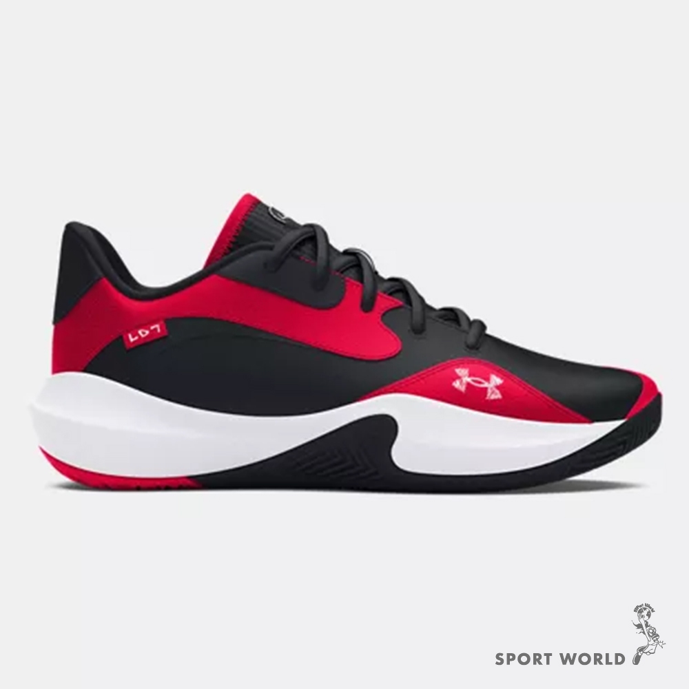 Under Armour UA 籃球鞋 男鞋 皮革 Lockdown 7 Low 紅【運動世界】3027646-600