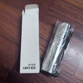 迷你鋁製LED手電筒｜電池式｜9LED｜銀色