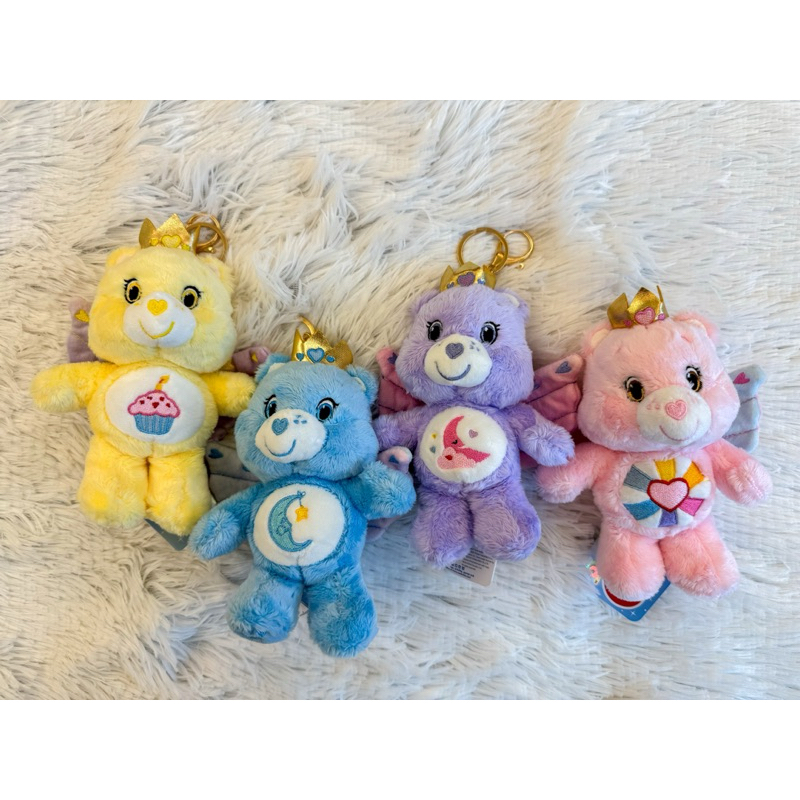 🔥現貨🔥 🇹🇭泰國限量正版 Care Bears 天使皇冠👑吊飾  生日禮物 哭哭熊 生日熊 愛心熊 生氣熊 彩虹熊