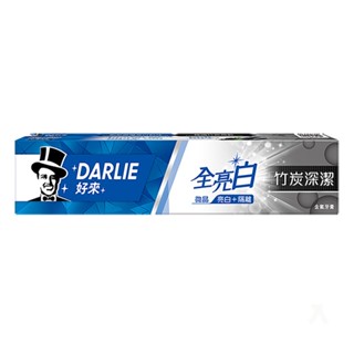 好來 全亮白 竹炭深潔 牙膏 140g【康鄰超市】