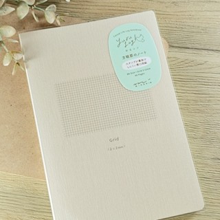 【摸鼻子文房具】日本MIDORI．Yuru Log系列 B6筆記本 2mm方格 15358-006