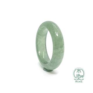 【米珈MICHIA】直徑16.8mm 天然翡翠 冰種 藍水 戒指 戒圈 玉戒 指環 緬甸玉（E253)