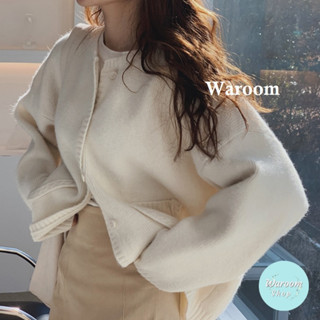 Waroom|高雄出貨 J56 秋冬溫柔風奶油色系針織毛衣外套|女裝|寬鬆|排扣開衫|長袖針織|針織|毛衣|長袖上衣