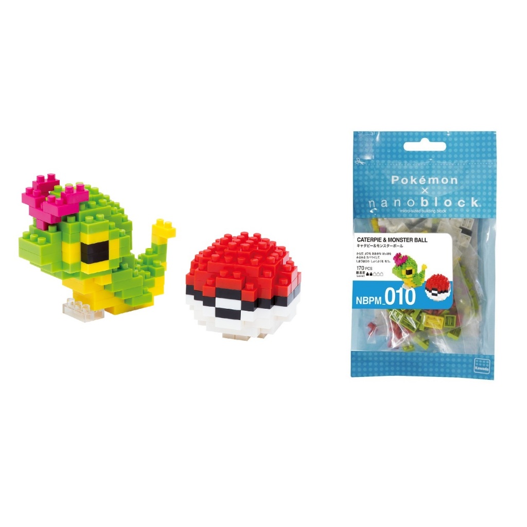 ~出清小館~現貨日版 河田積木 nanoblock 迷你積木 NBPM-010 精靈寶可夢 寶可夢 綠毛蟲 寶貝球