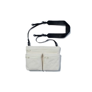 【ZIPPER】F/CE. W.R CANVAS SACOCHE 帆布行李包 象牙白