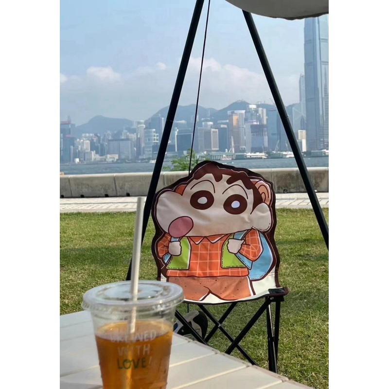 🔥台灣現貨🔥快速出貨🔥 蠟筆小新摺凳收納露營椅 露營 收納椅 折疊椅 穩固折疊椅 露營椅